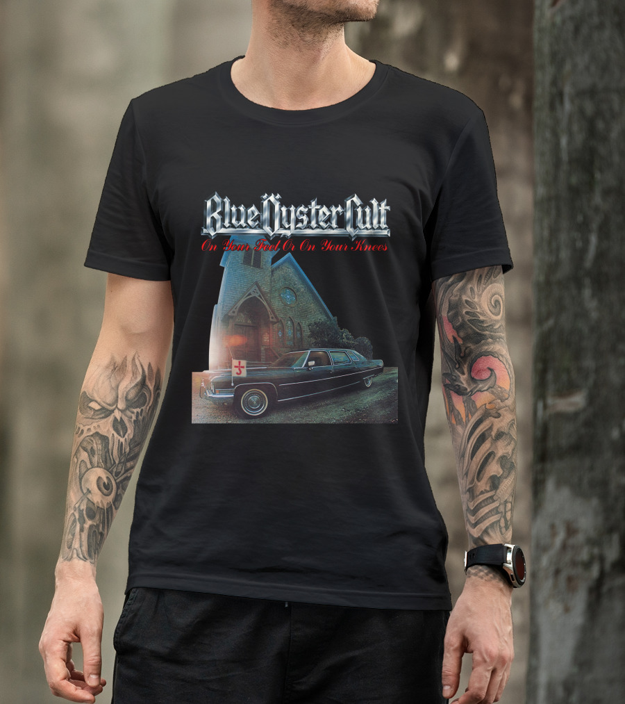 Blue Öyster Cult On Your Feet Or On Your Knees Cadillac Church T-Shirt