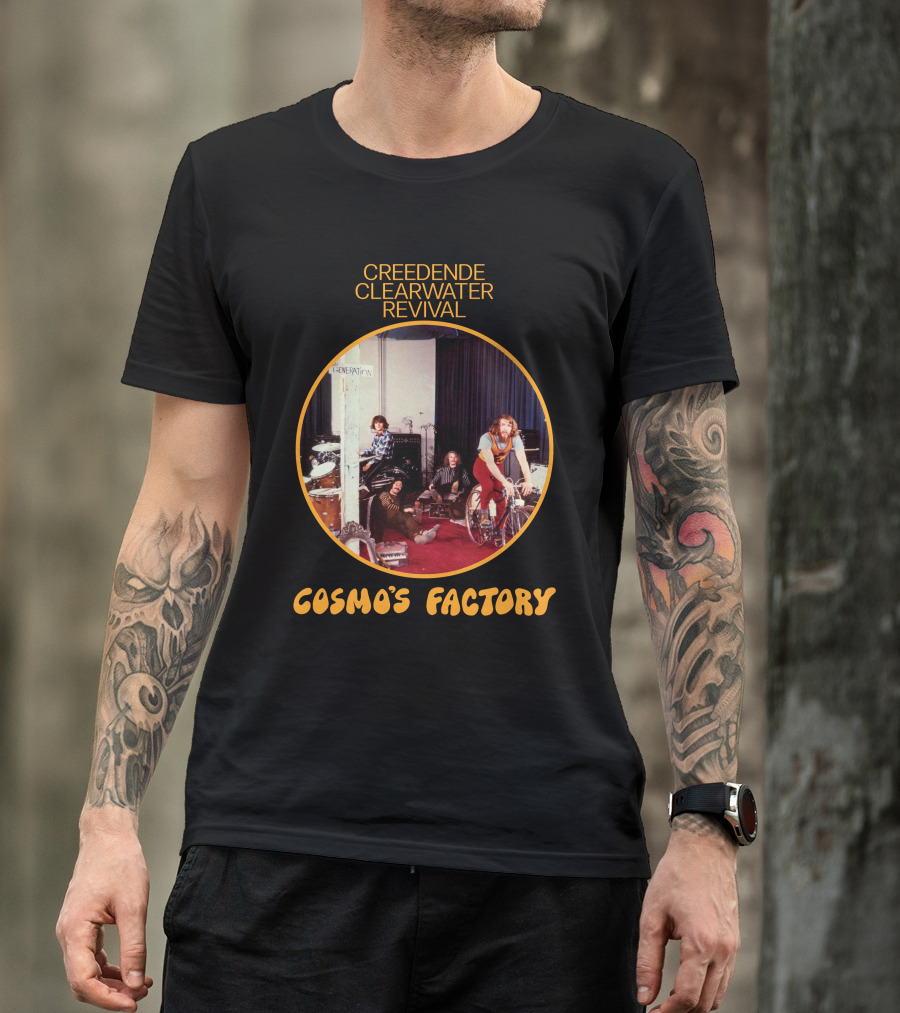 Creedence Clearwater Revival Cosmo's Factory Album Cover T-Shirt