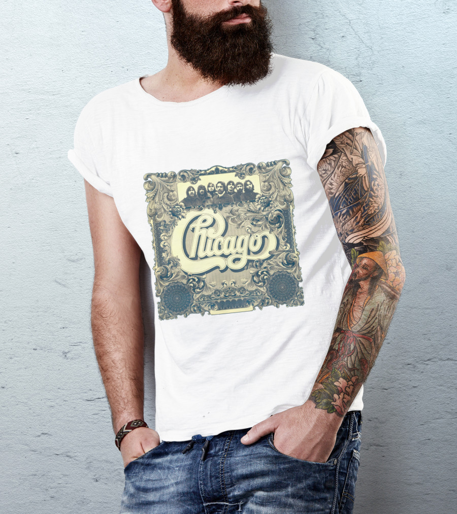 Chicago Band Vintage Ornate Frame T-Shirt