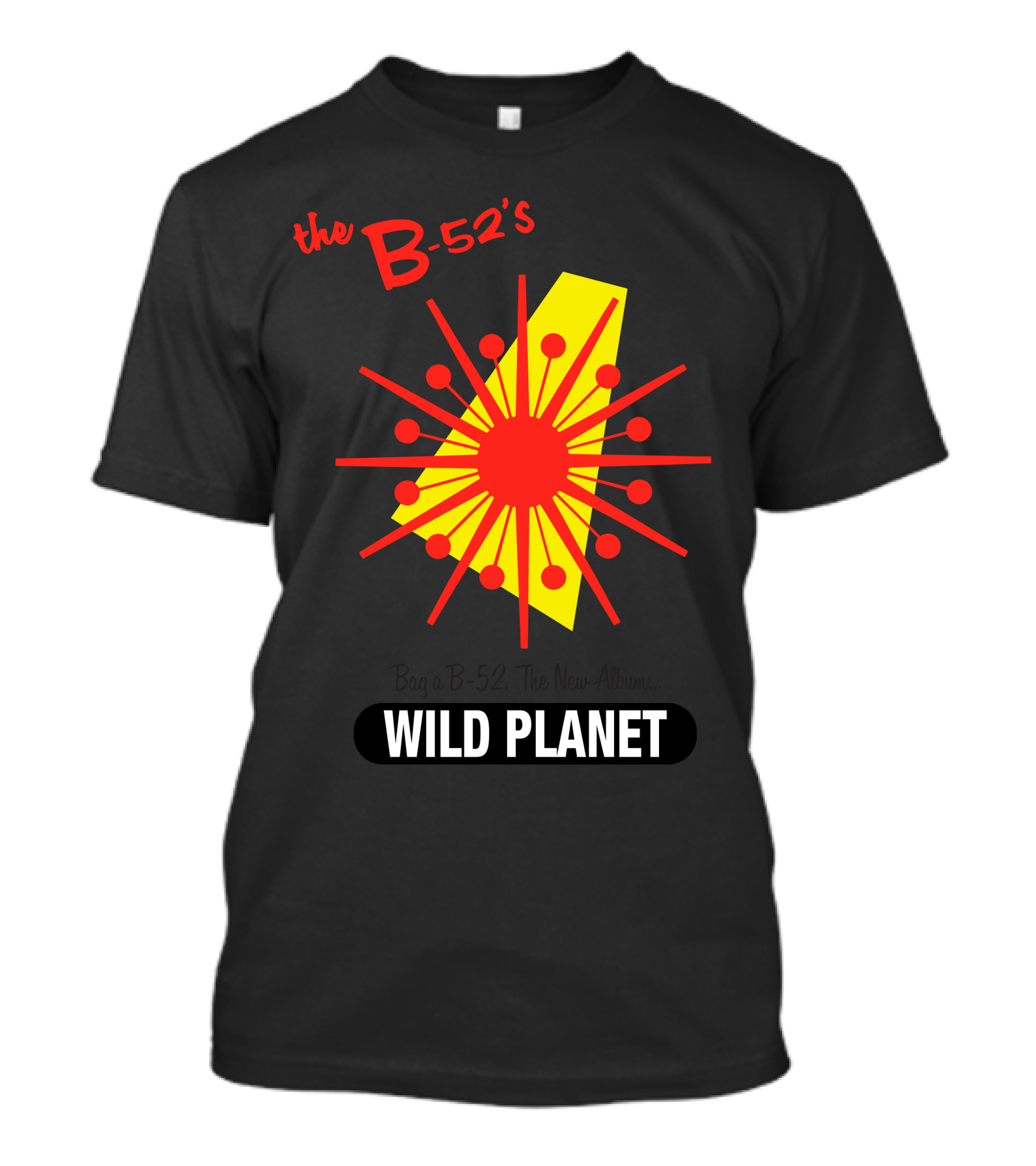 The B-52'S Wild Planet Explosion Retro Style T-Shirt