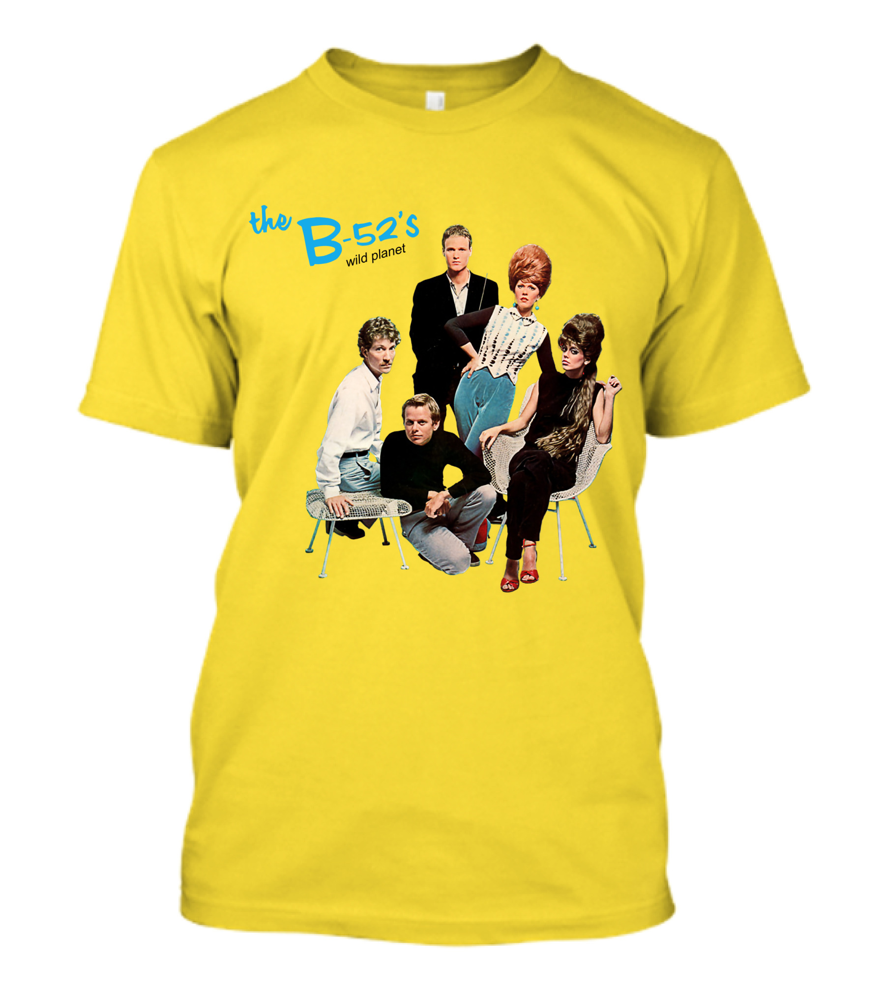 The B-52'S Wild Planet Album Cover Group Photo T-Shirt