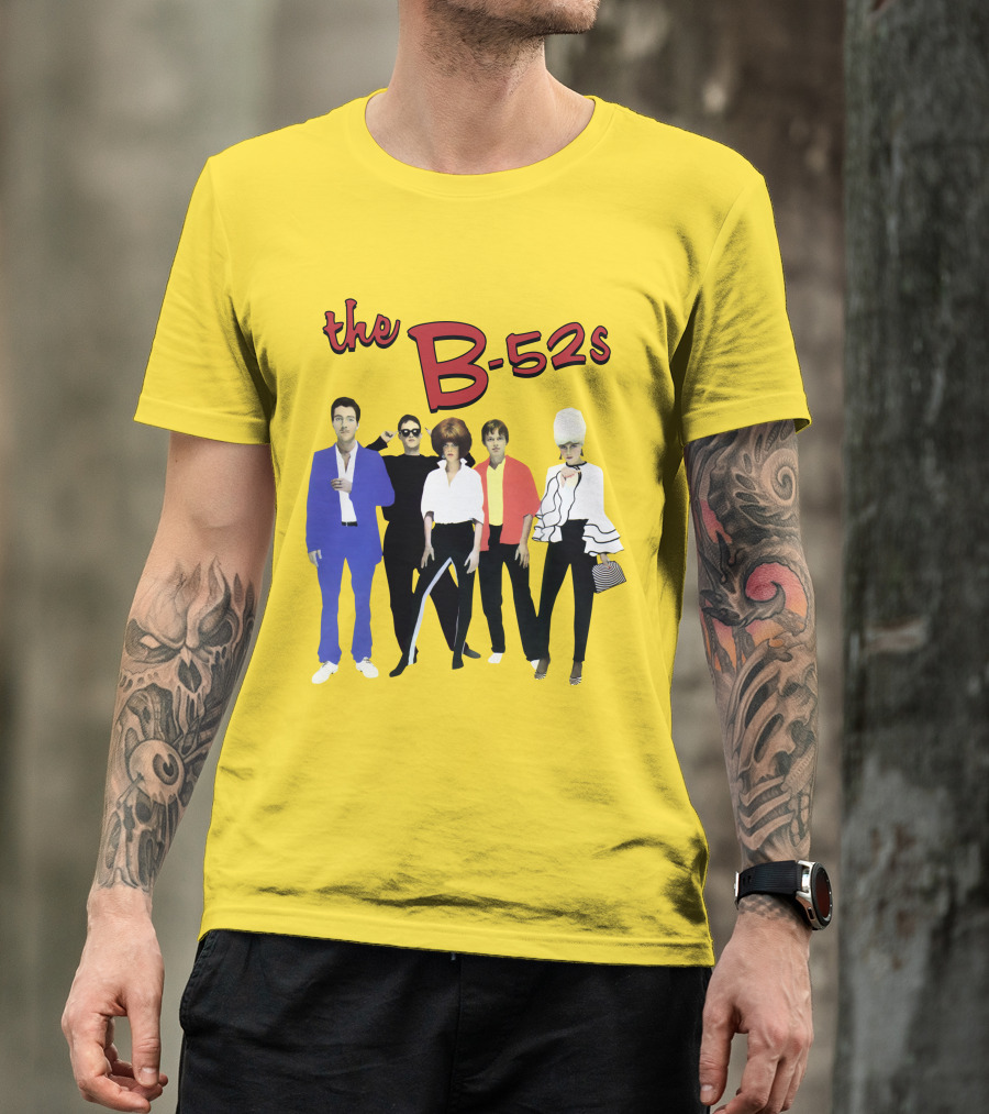 The B-52S Band Members Retro Style Ensemble T-Shirt