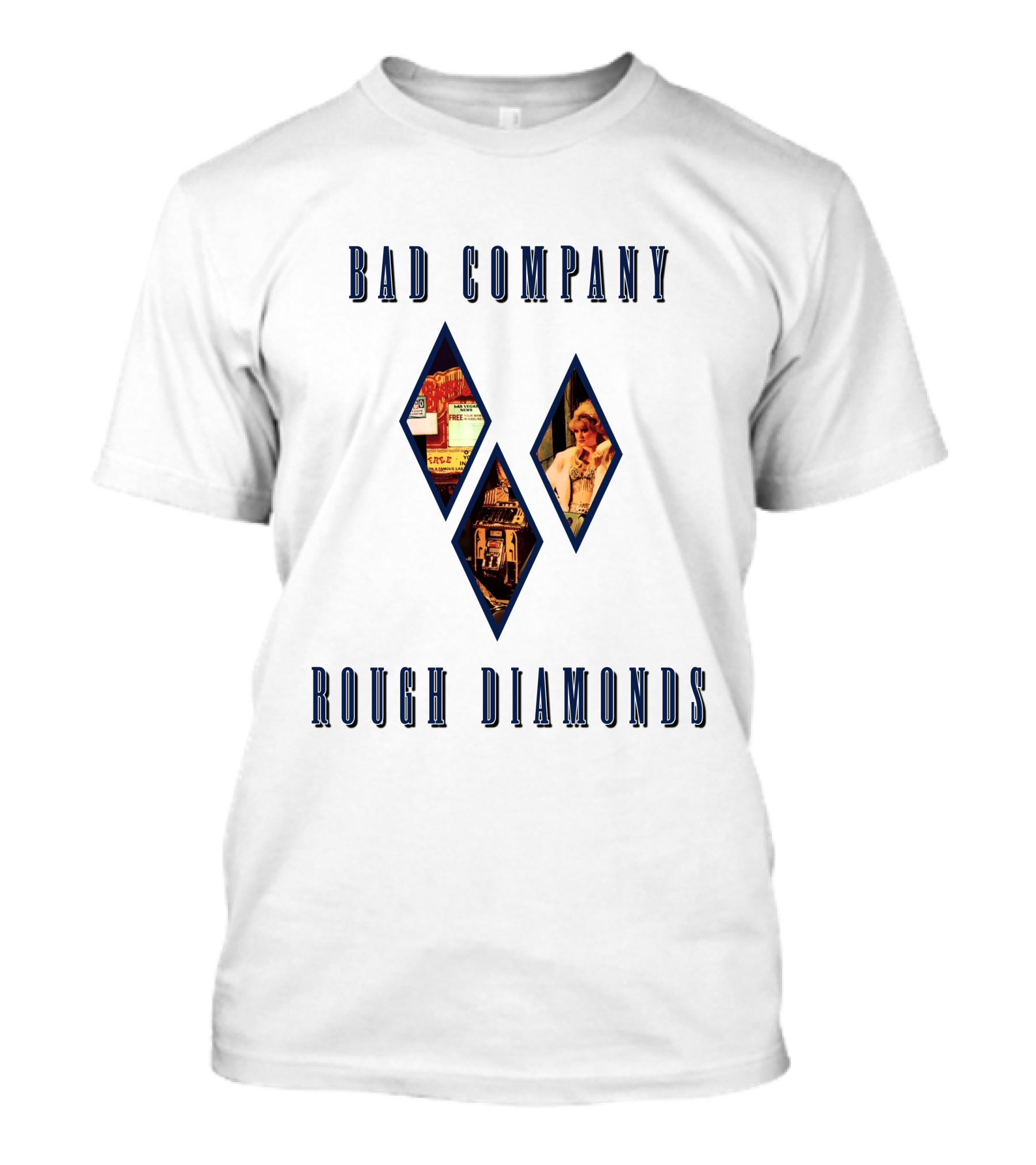 Bad Company Rough Diamonds Vintage Album Art T-Shirt
