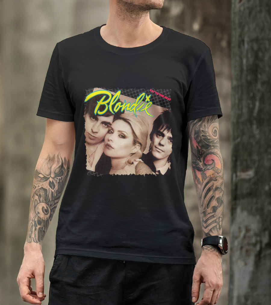 Blondie Eat To The Beat Album Cover Vintage Style T-Shirt