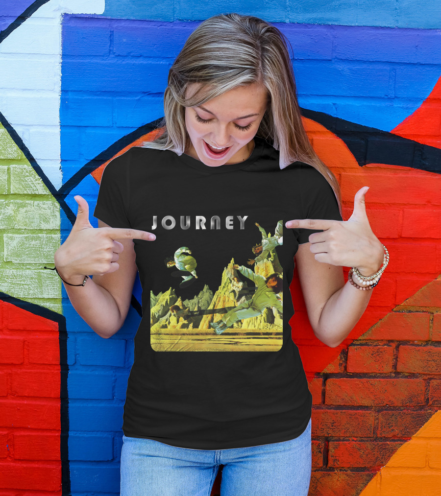 Journey Space-Themed Surreal Landscape Adventure T-Shirt