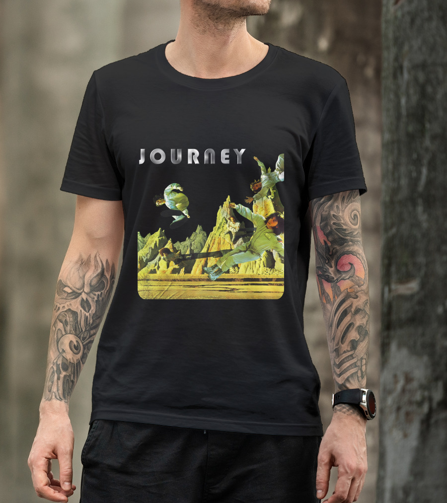 Journey Space-Themed Surreal Landscape Adventure T-Shirt
