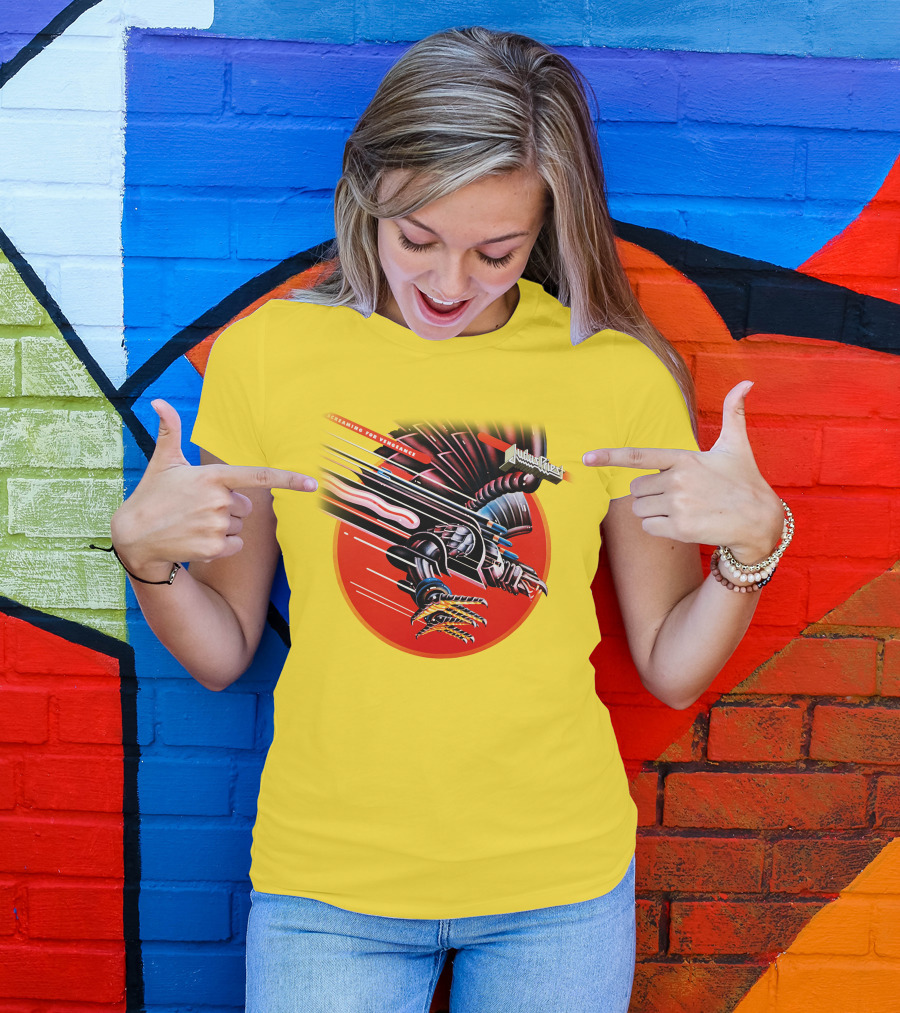 Judas Priest Screaming For Vengeance Album Cover Artwork T-Shirt