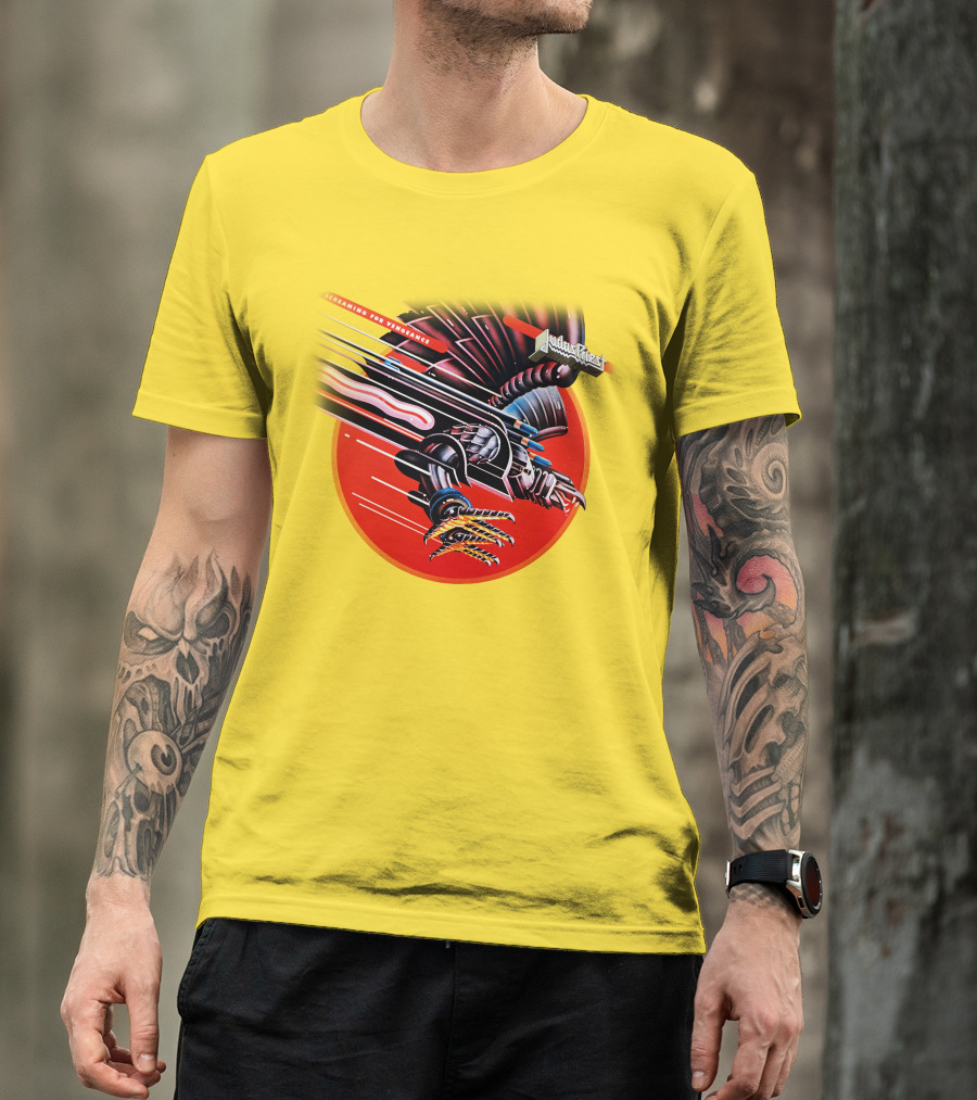 Judas Priest Screaming For Vengeance Album Cover Artwork T-Shirt