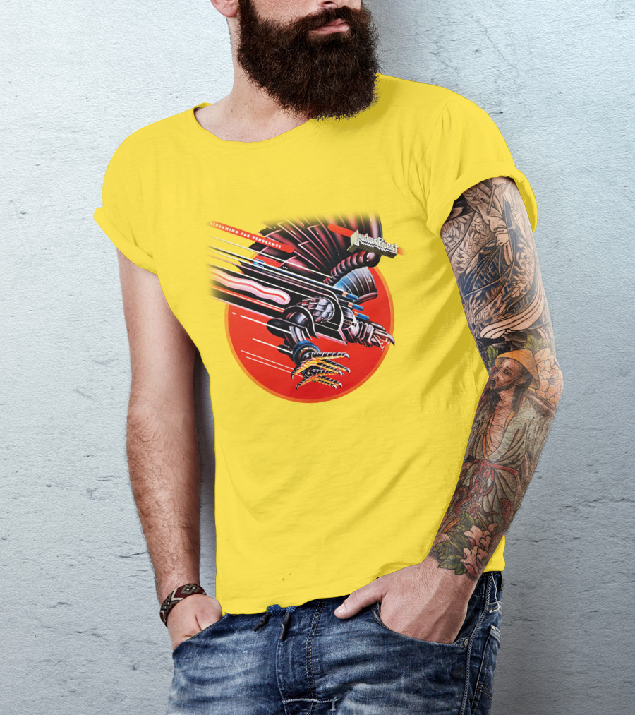 Judas Priest Screaming For Vengeance Album Cover Artwork T-Shirt