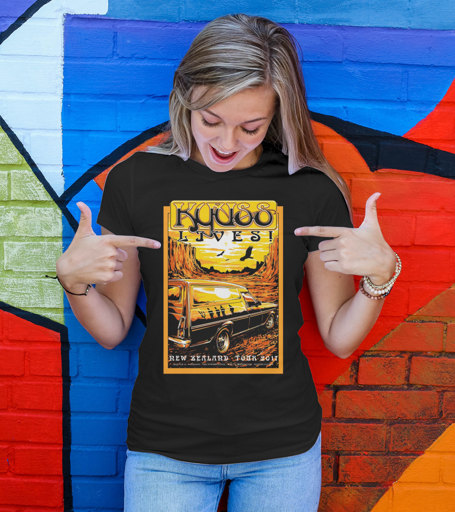 Kyuss Lives New Zealand Tour 2011 T-Shirt