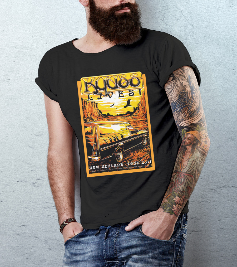 Kyuss Lives New Zealand Tour 2011 T-Shirt