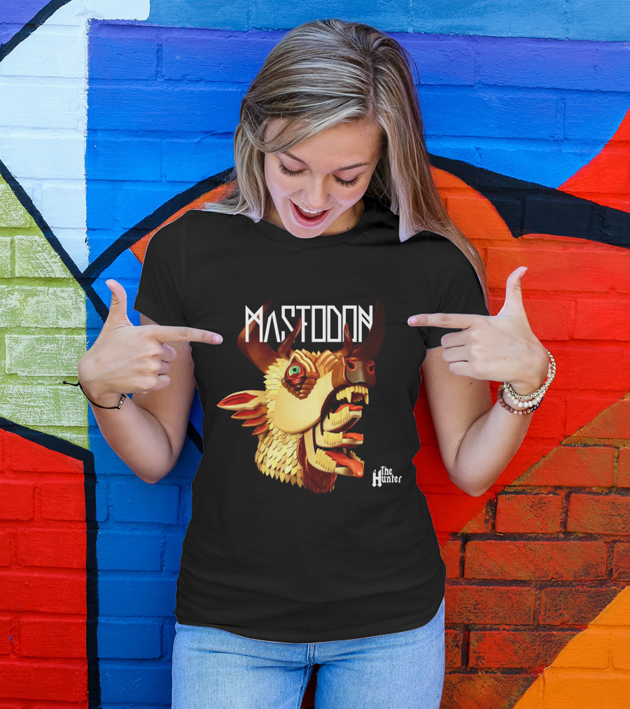 Mastodon The Hunter 3D Animal Head T-Shirt