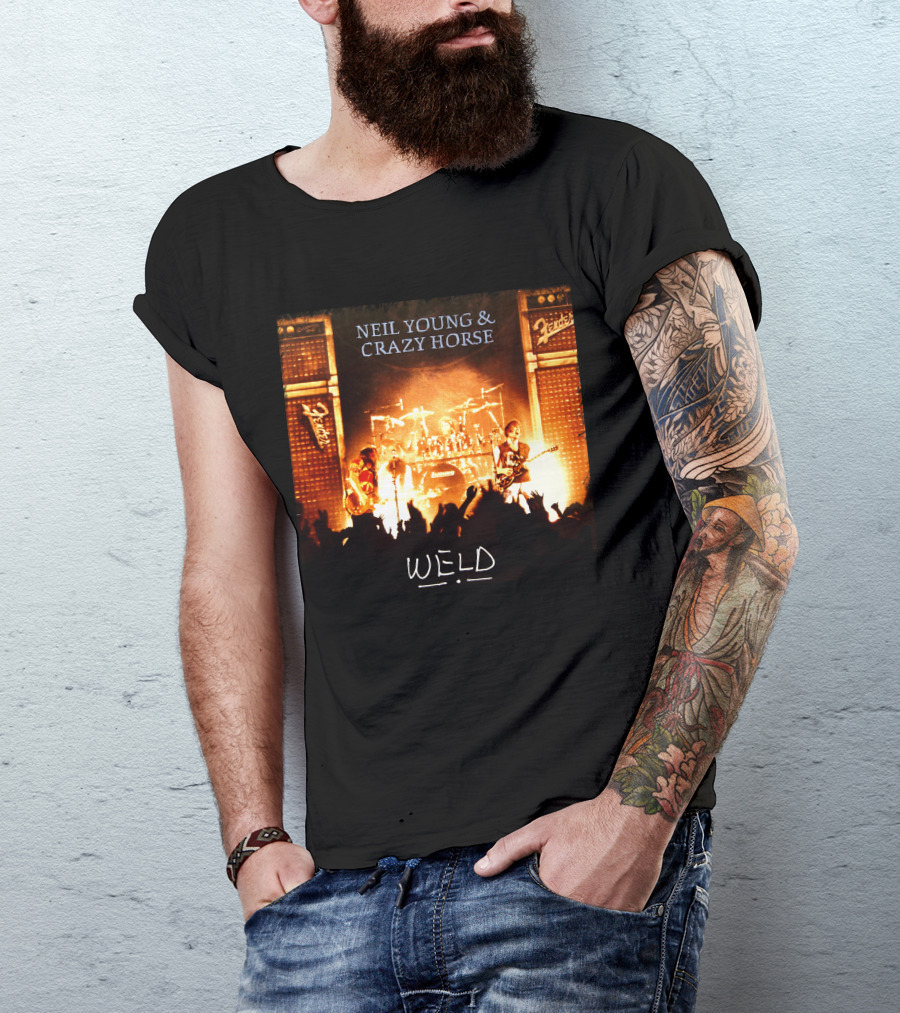 Neil Young & Crazy Horse Weld Live Performance Stage Amps T-Shirt