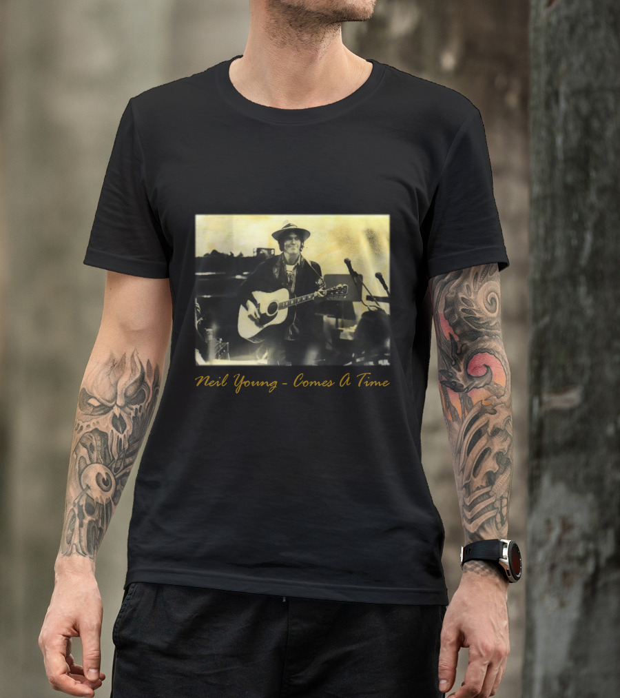 Neil Young - Comes A Time Accompanied Guitar Performance T-Shirt