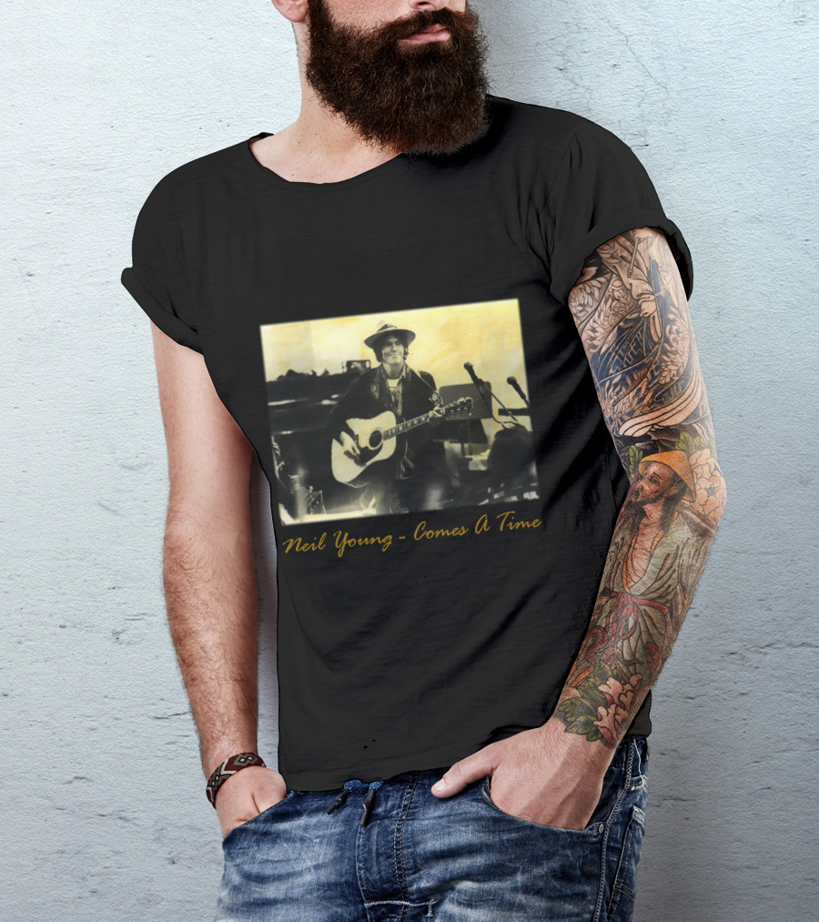 Neil Young - Comes A Time Accompanied Guitar Performance T-Shirt