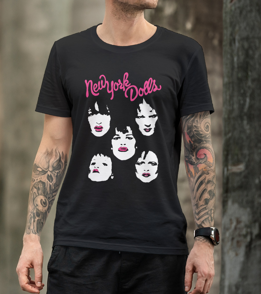 New York Dolls Band Faces T-Shirt