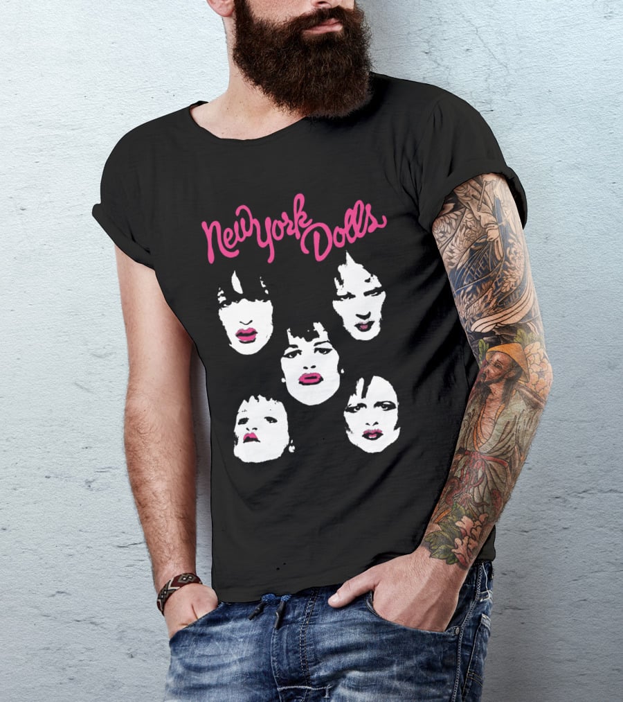 New York Dolls Band Faces T-Shirt