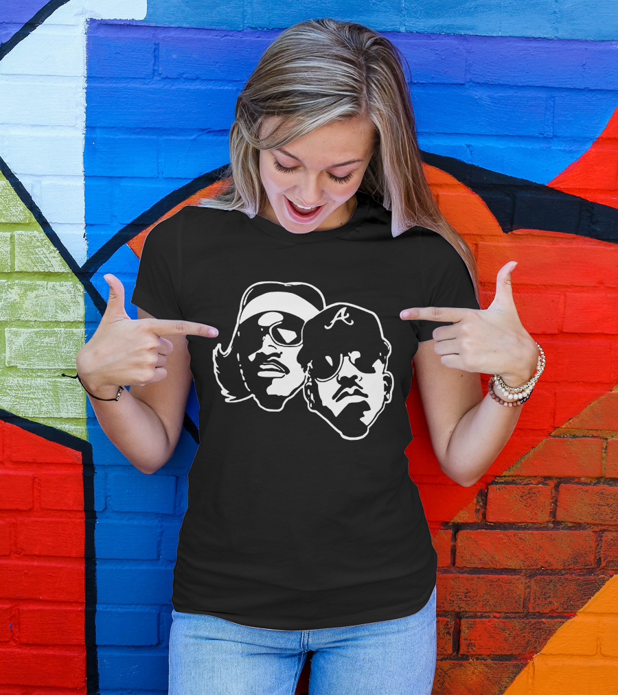 Outkast Andre 3000 Big Boi Silhouette Iconic Hip Hop Duo Baseball Cap Sunglasses T-Shirt