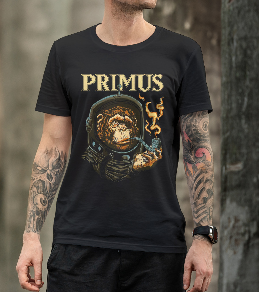 Primus Space Monkey Smoking Pipe T-Shirt