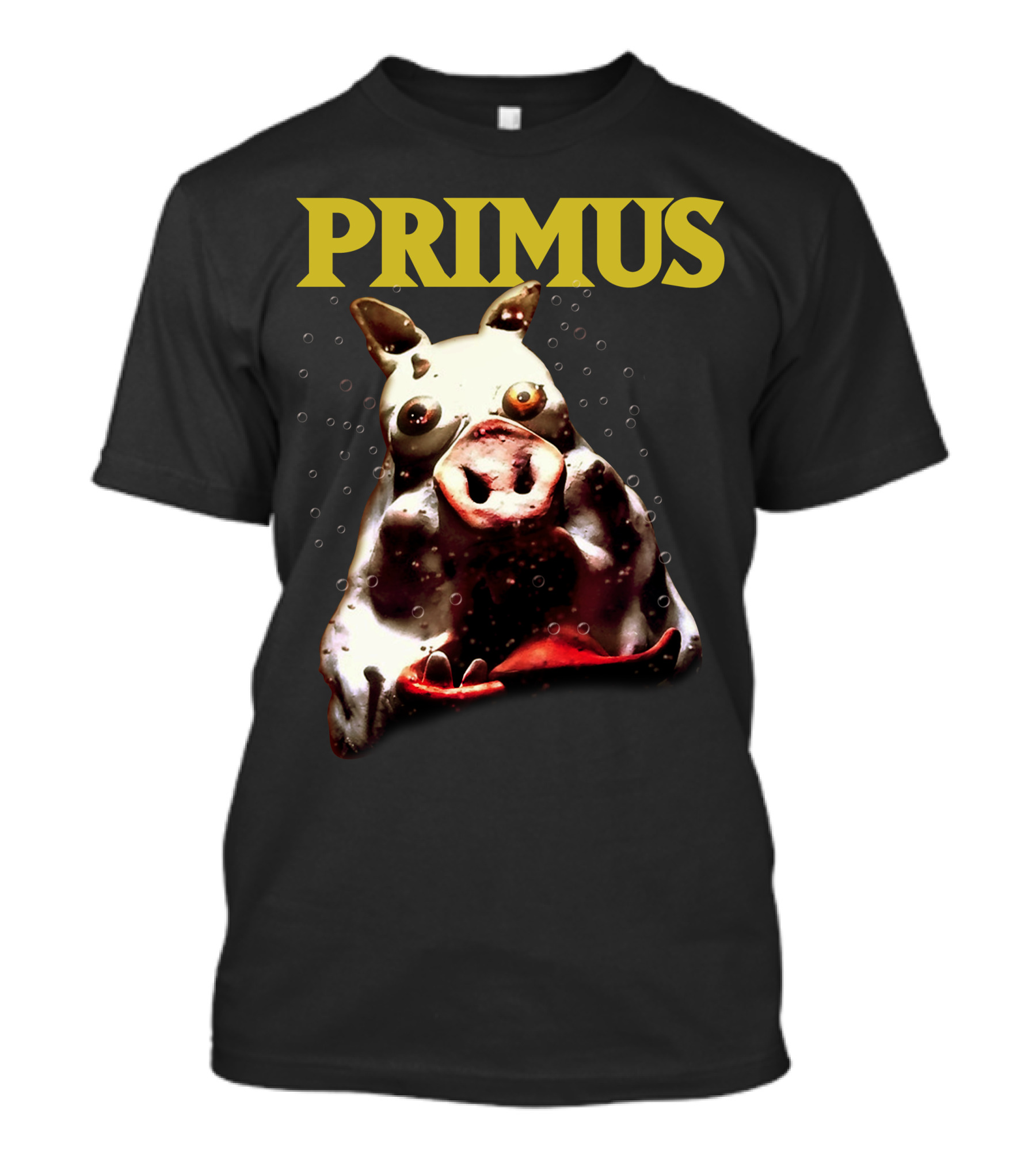 Primus Cow Imagery With Bubbles T-Shirt