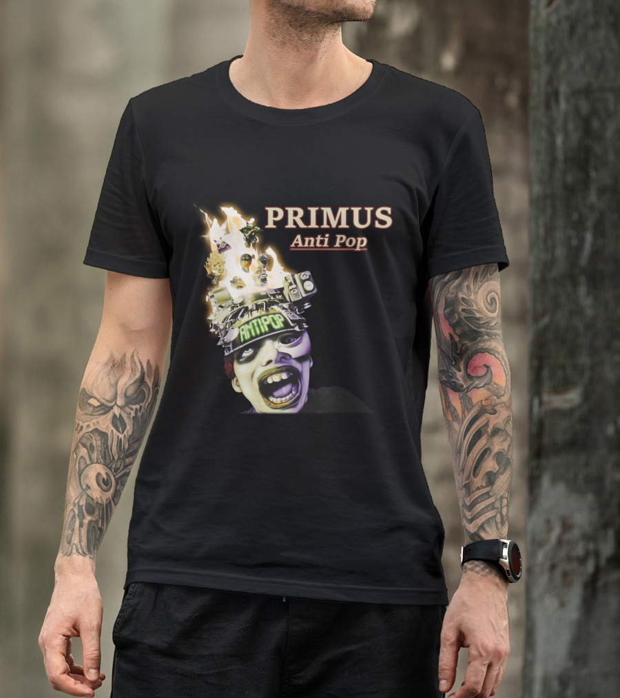Primus Anti Pop Burning Head T-Shirt