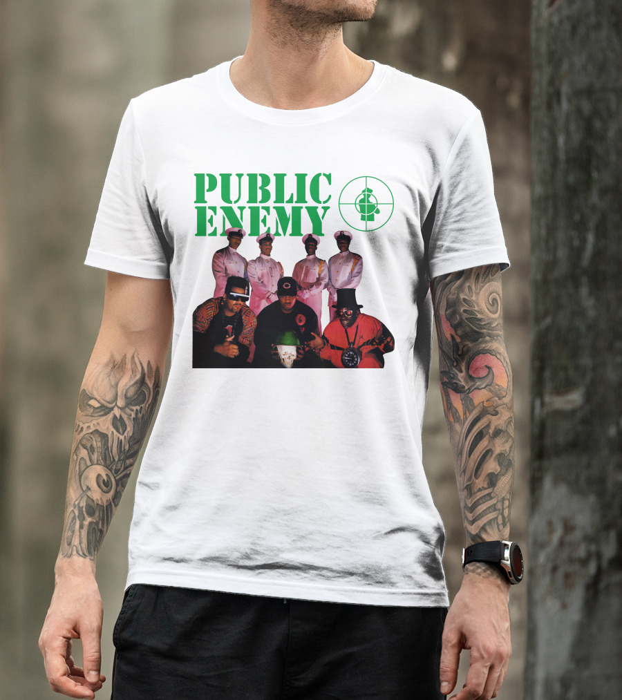 Public Enemy Famous Hip Hop Group Photo T-Shirt