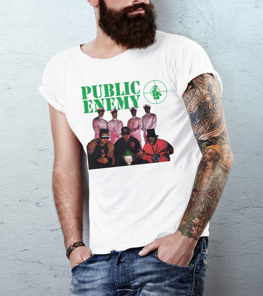 Public Enemy Famous Hip Hop Group Photo T-Shirt