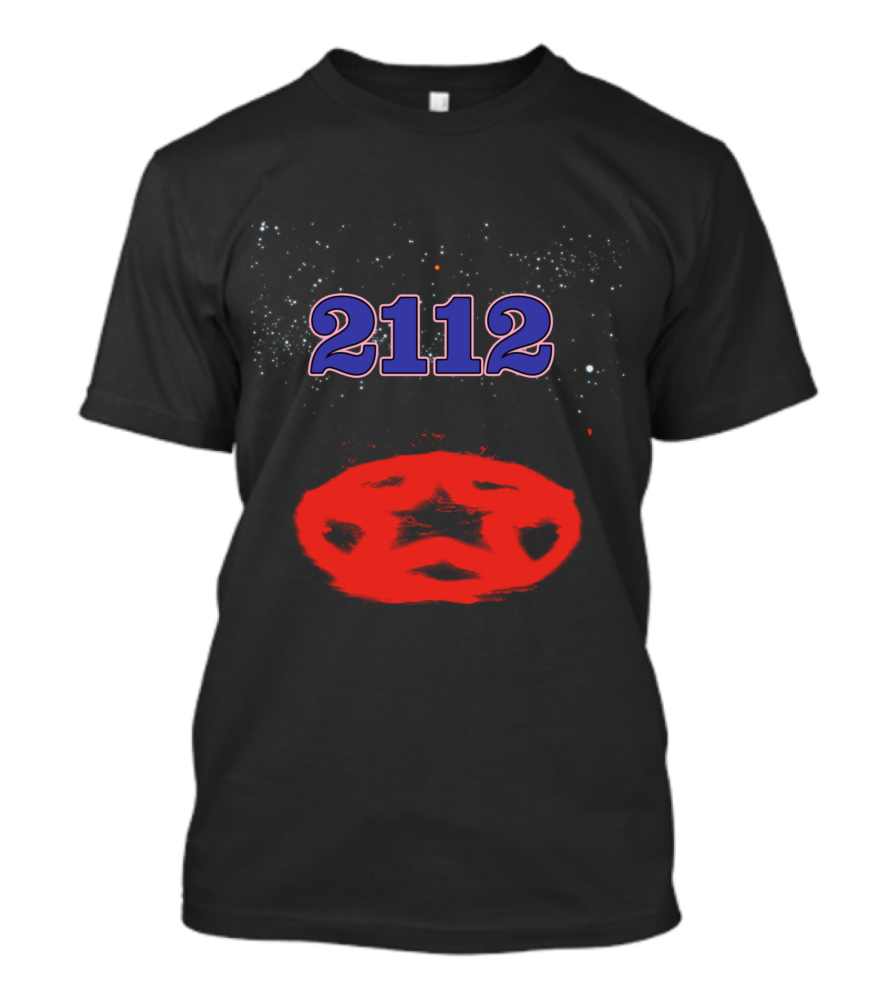 Rsh Starry Red Pentagram T-Shirt