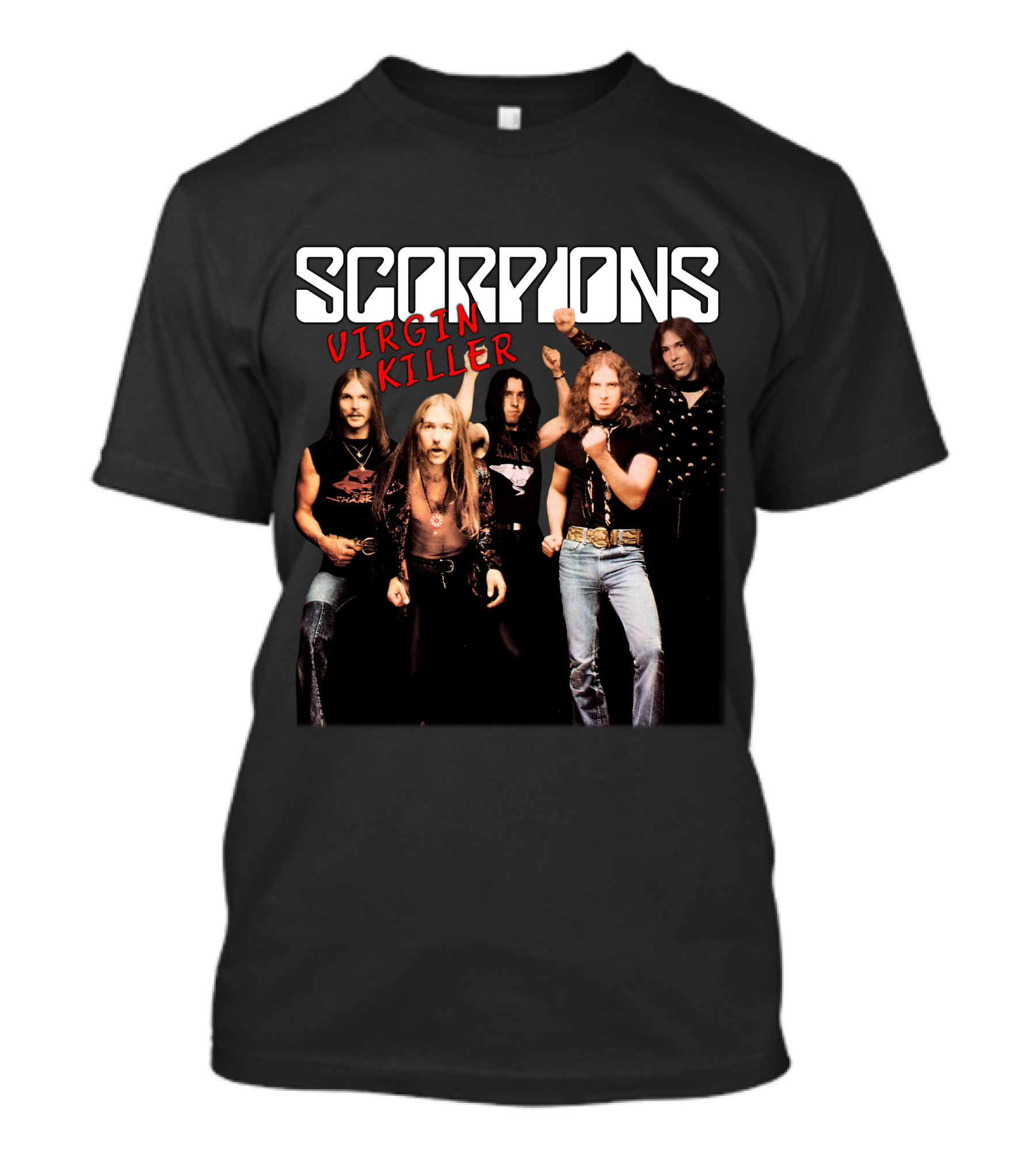 Scorpions Virgin Killer Album Cover Band Photo T-Shirt