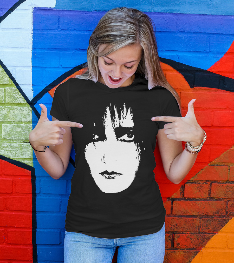 Satb 7 Siouxsie Sioux Monochrome Face T-Shirt