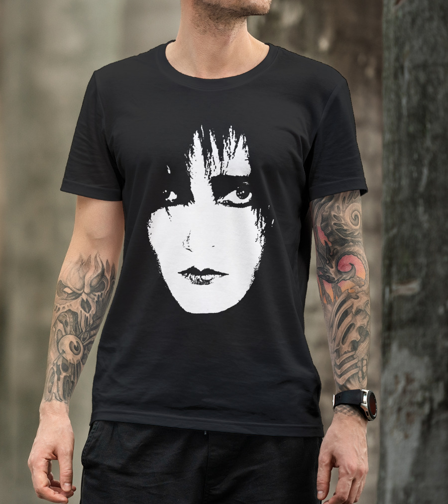 Satb 7 Siouxsie Sioux Monochrome Face T-Shirt
