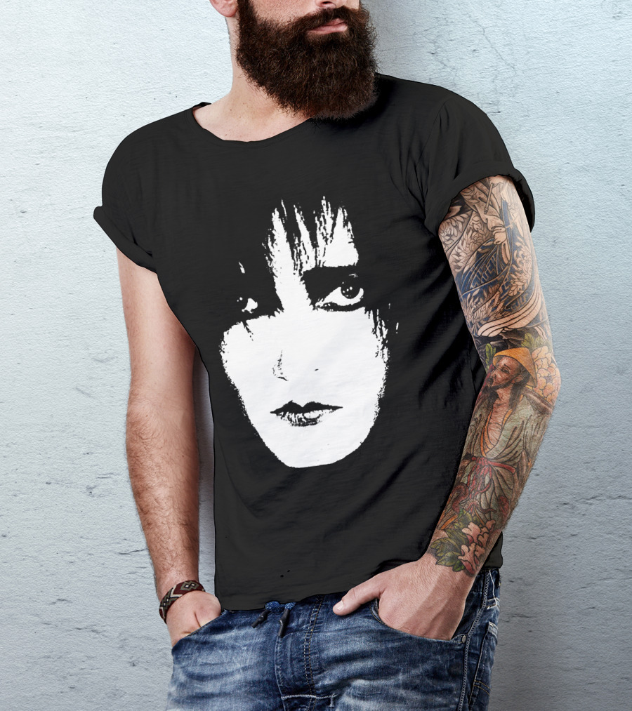 Satb 7 Siouxsie Sioux Monochrome Face T-Shirt