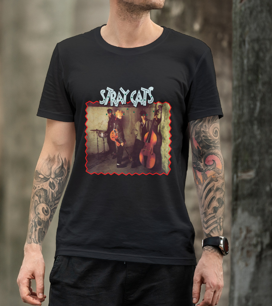 Stray Cats Rockabilly Band Trio T-Shirt