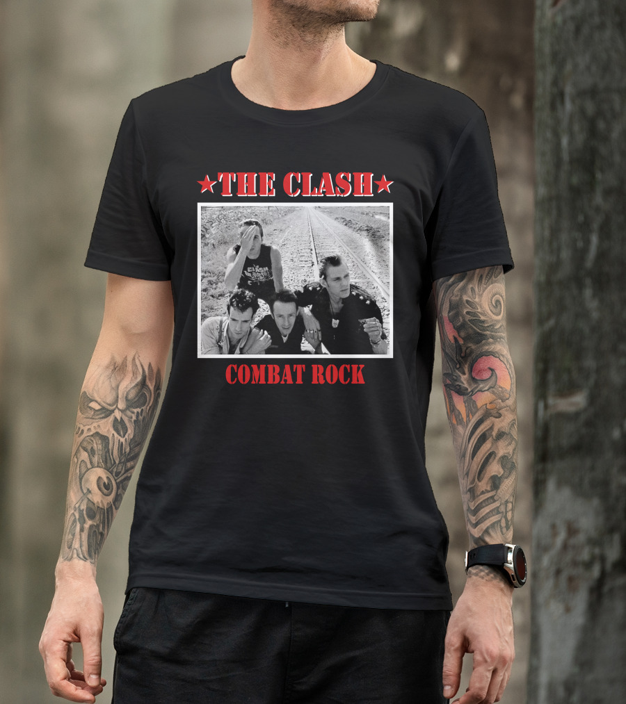 The Clash Combat Rock Album Cover Photo Stars T-Shirt