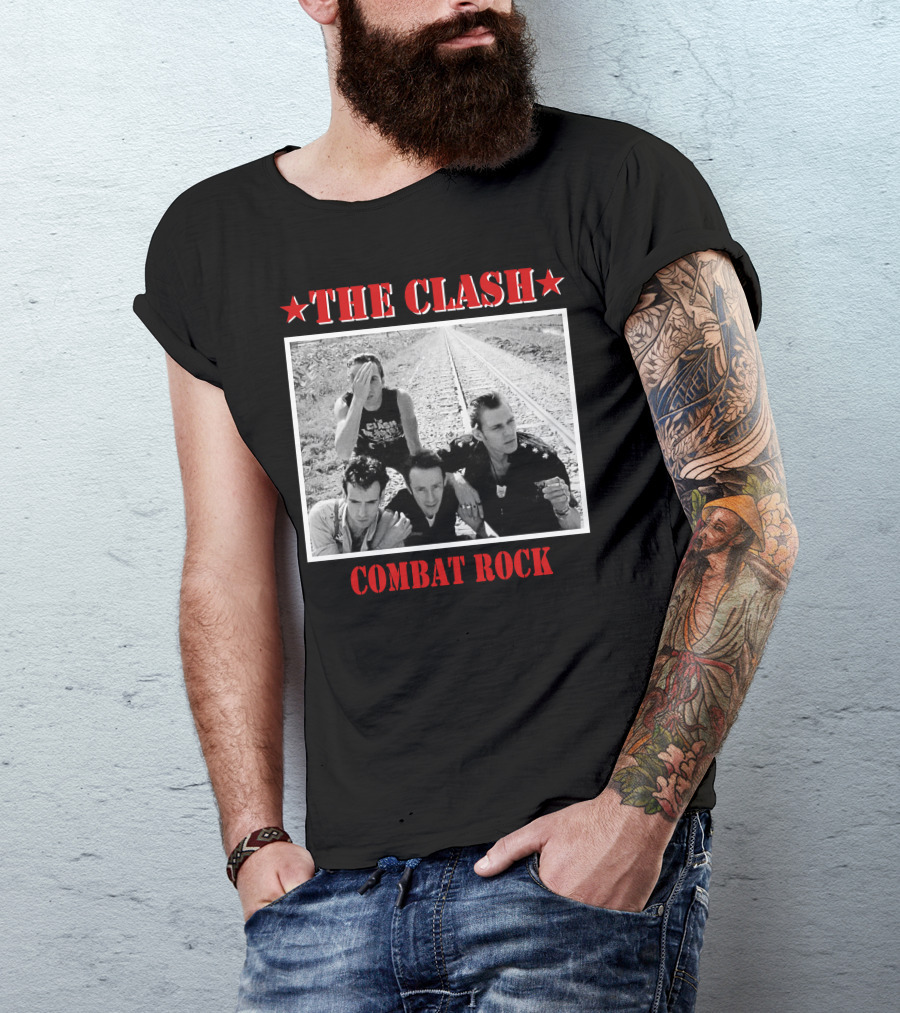 The Clash Combat Rock Album Cover Photo Stars T-Shirt