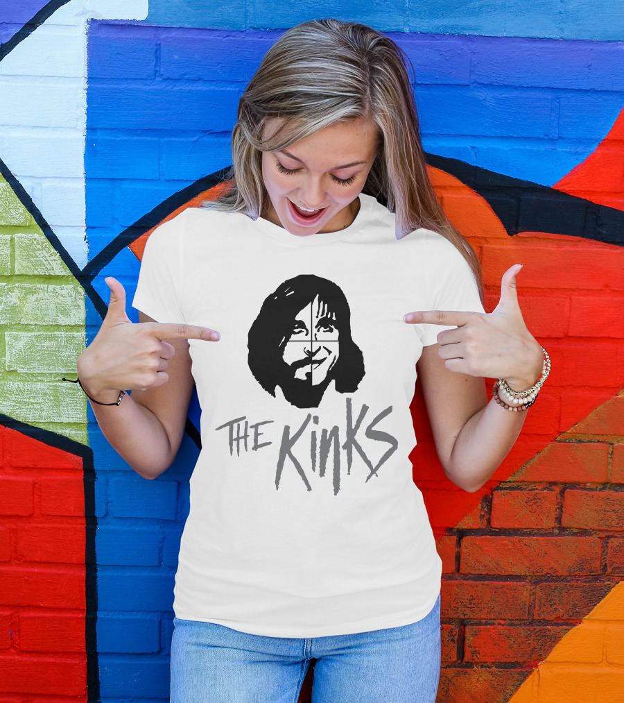 The Kinks Band Logo Face T-Shirt