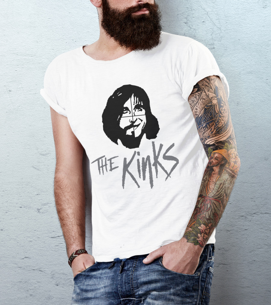 The Kinks Band Logo Face T-Shirt