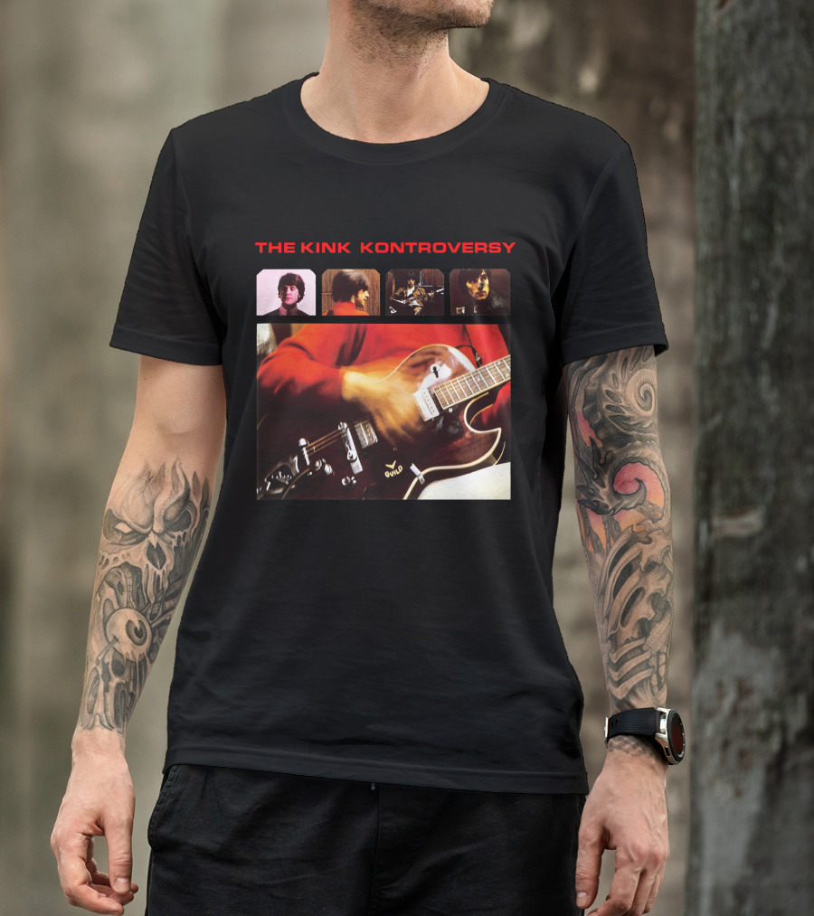 The Kinks The Kink Kontroversy Album Cover Guitar Montage T-Shirt