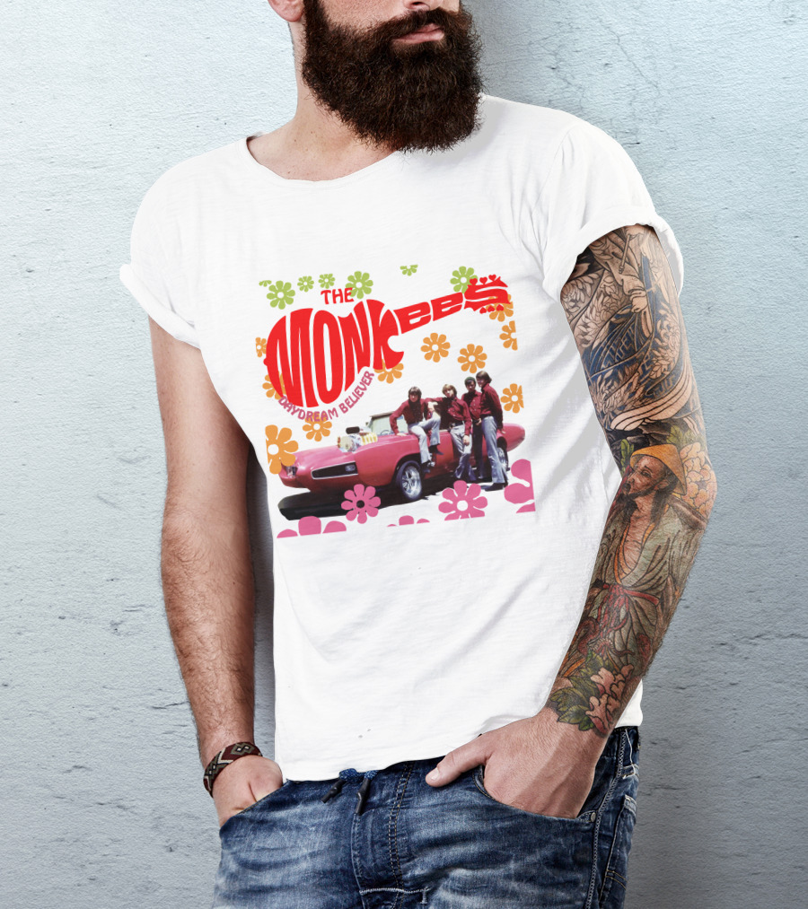 The Monkees Daydream Believer Floral Car T-Shirt