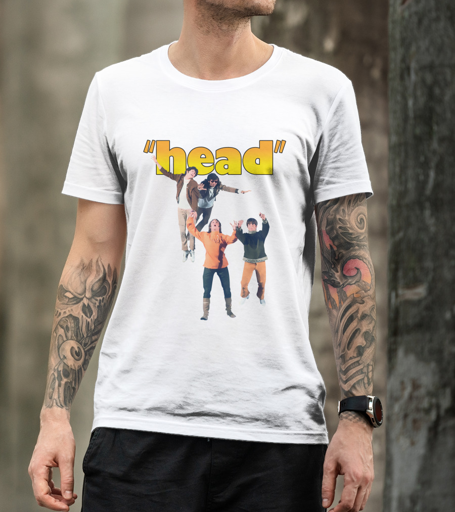 Monkees Head Jumping Pose Retro Style T-Shirt