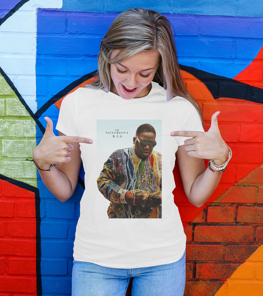 The Notorious B.i.g. Counting Money Colorful T-Shirt