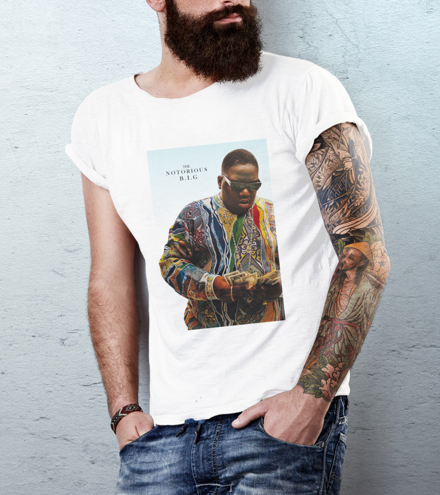 The Notorious B.i.g. Counting Money Colorful T-Shirt