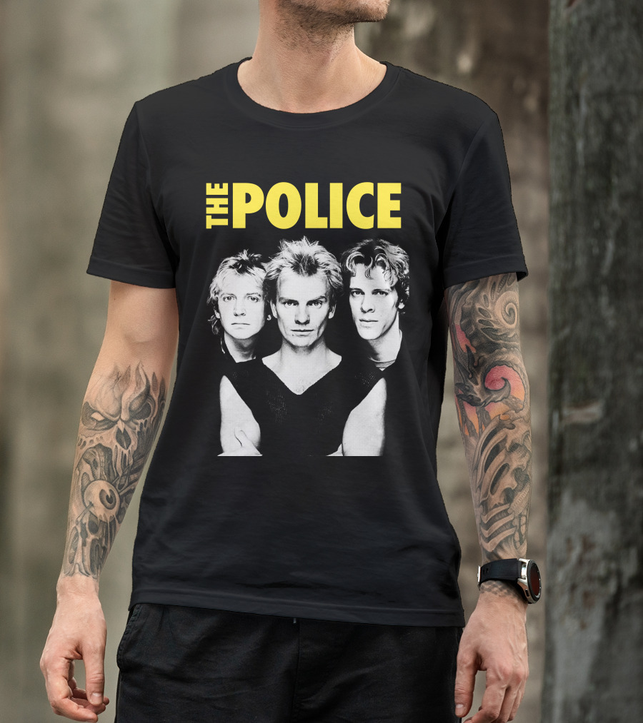 The Police Band Black And White T-Shirt