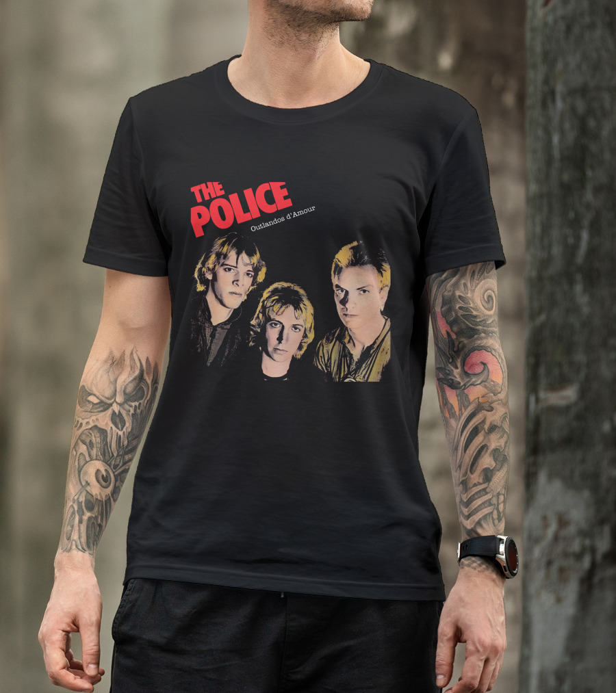 The Police Outlandos D'amour Album Cover Artwork T-Shirt