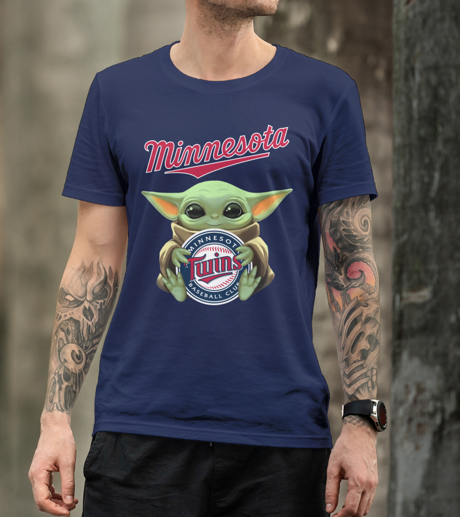 Minnesota Twins Baby Yoda Minnesota Baseball Club T-Shirt