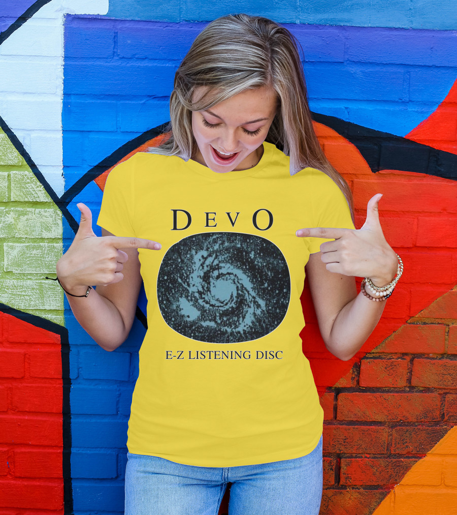 DEVO E-Z Listening Disc Spiral T-Shirt