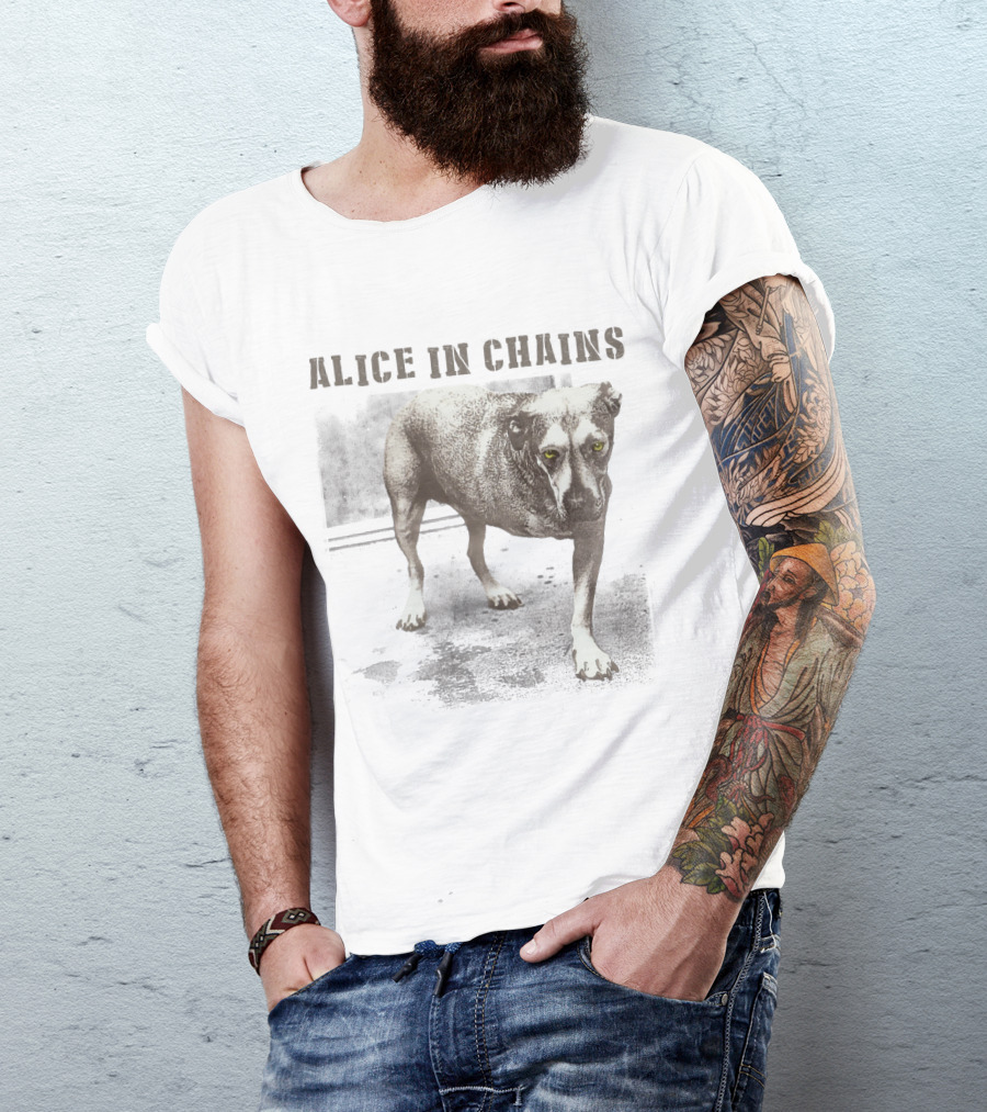 Alice In Chains Dog Image T-Shirt