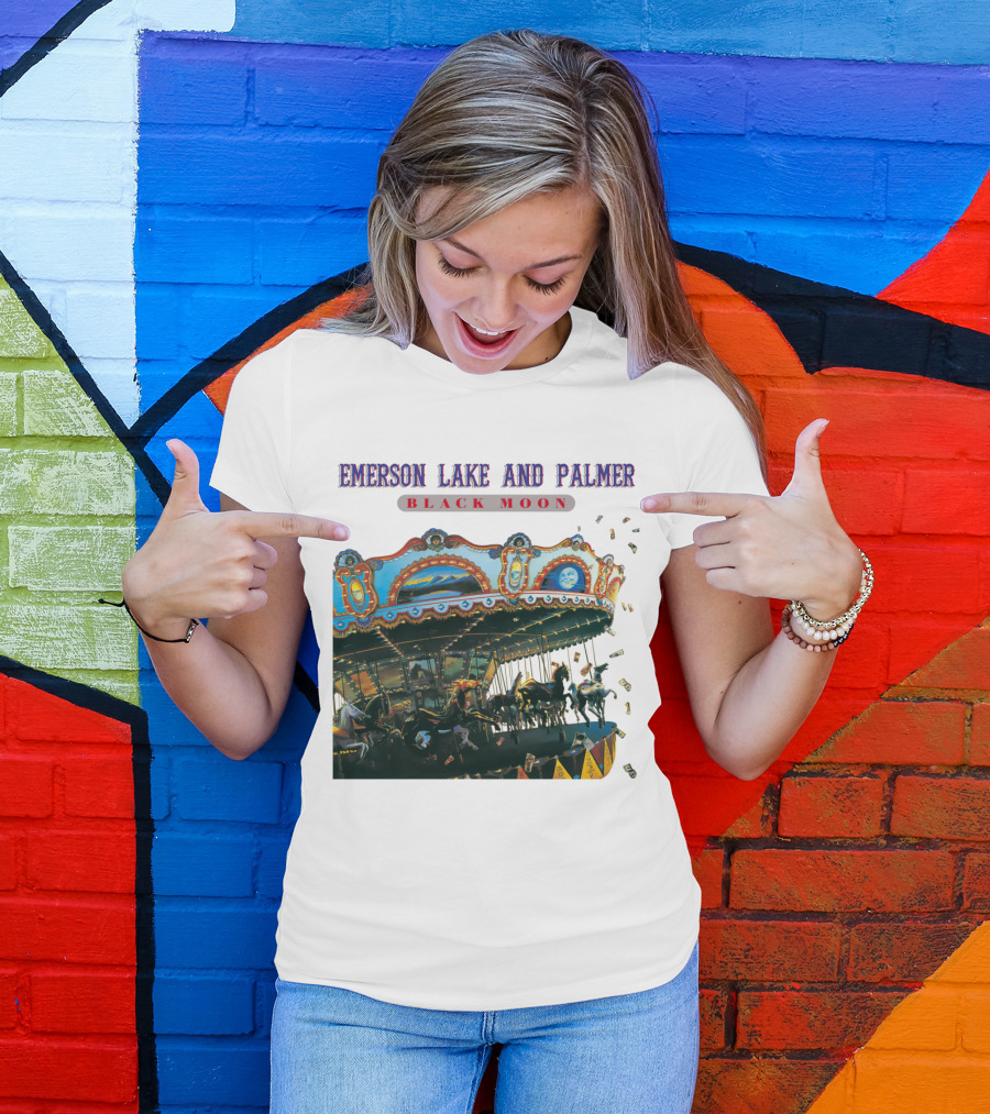 Emerson Lake And Palmer Black Moon Carousel T-Shirt