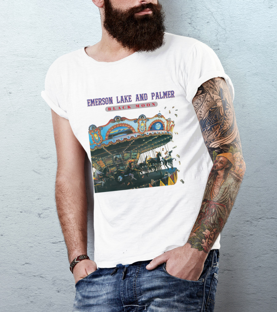 Emerson Lake And Palmer Black Moon Carousel T-Shirt