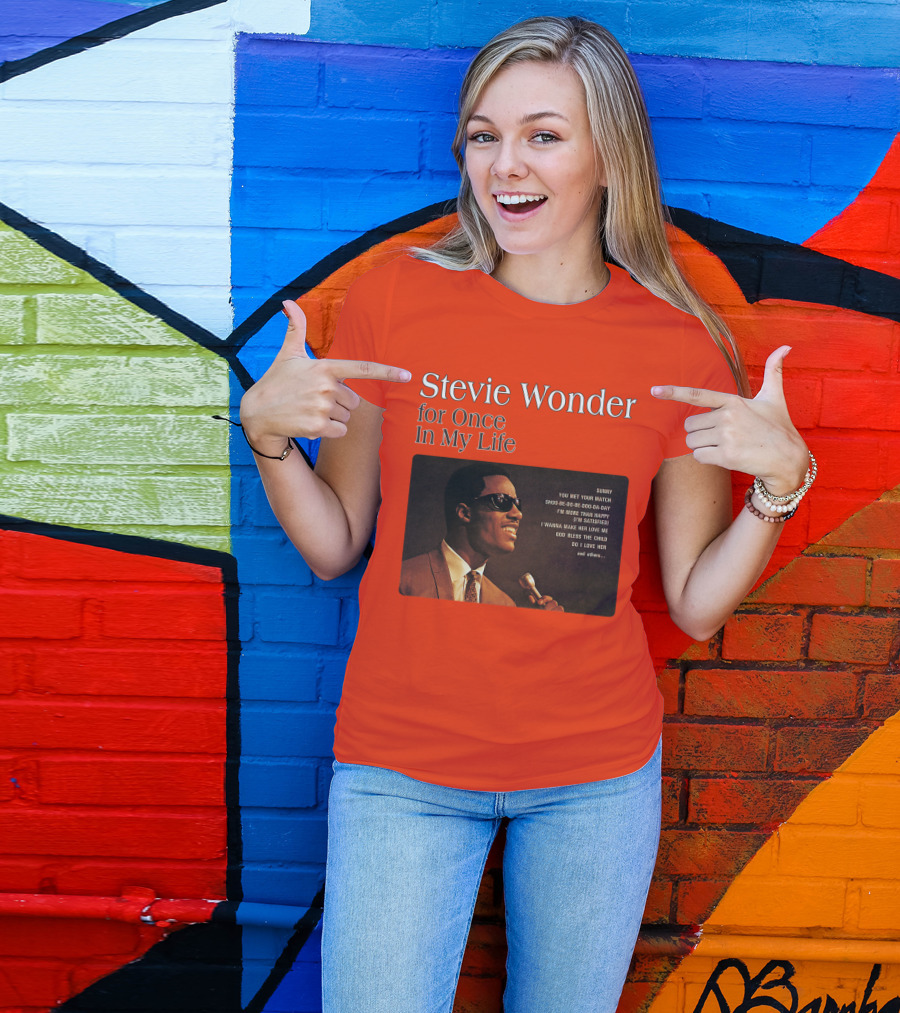 Stevie Wonder For Once In My Life Album Sunny You Met Your Match Songs T-Shirt